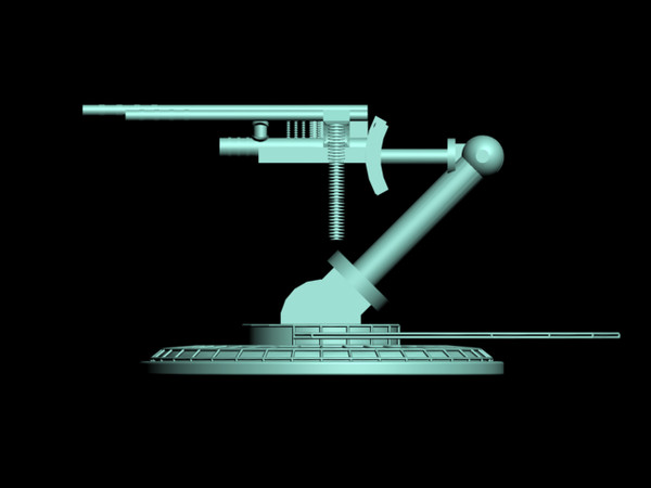 3d turret model - turret.max by Jesse Hagerman